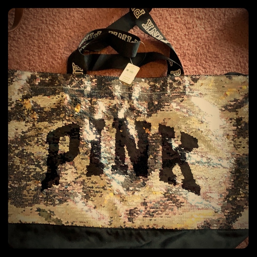 Victoria’s Secret PINK Sequin travel bag